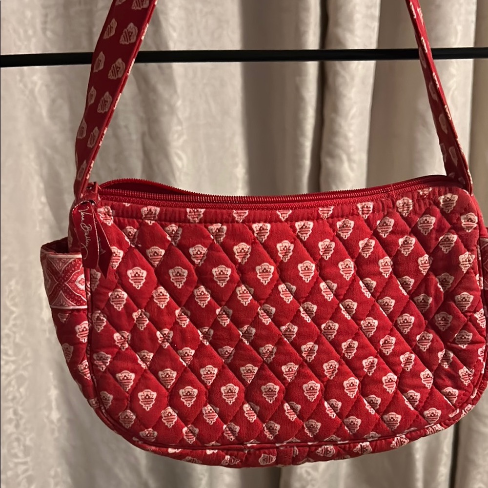 Red Quilted Shoulder Bag